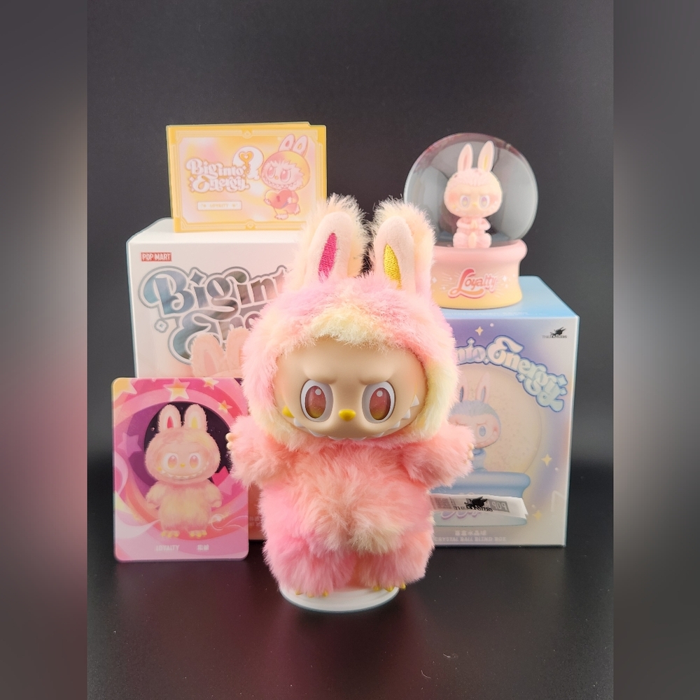 Big Into Energy Loyalty Labubu And Snow Globe